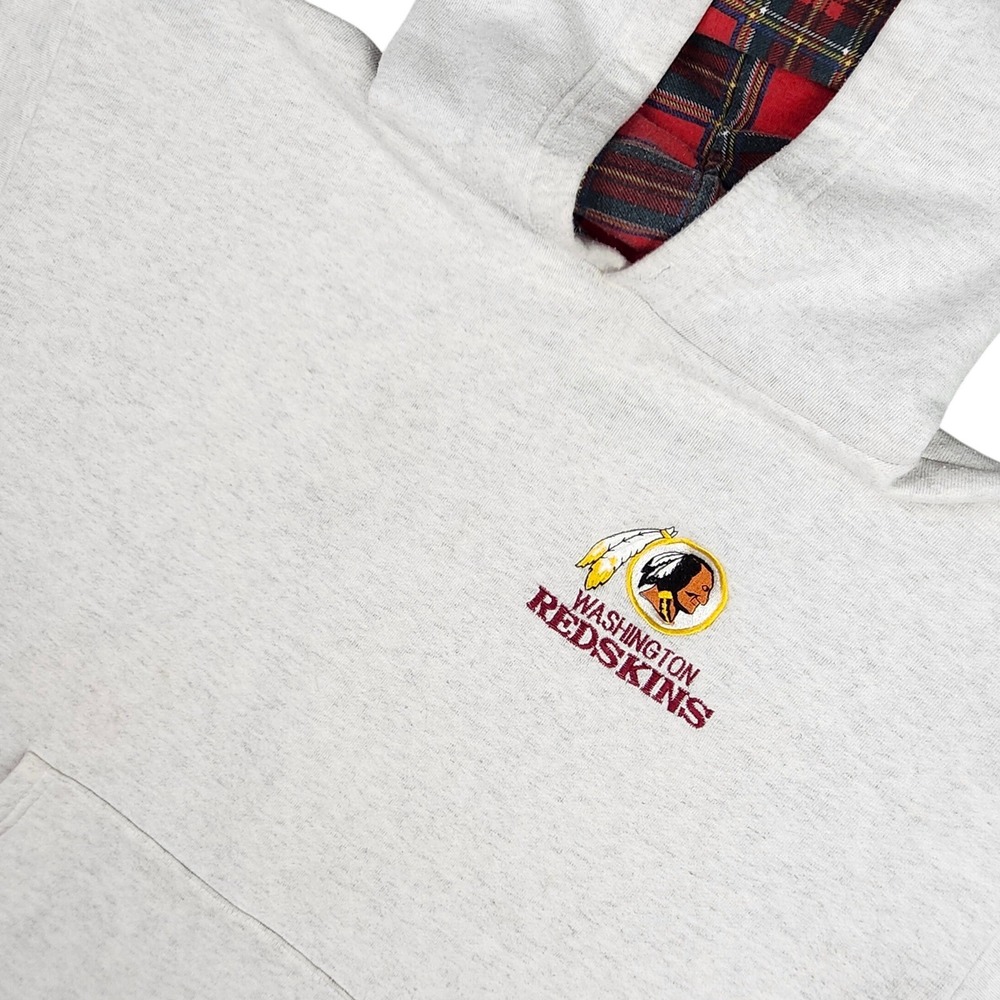 NFL Washington Redskins Hoodie Sweatshirt Pullover XL Gray VTG Retro‎ Logo